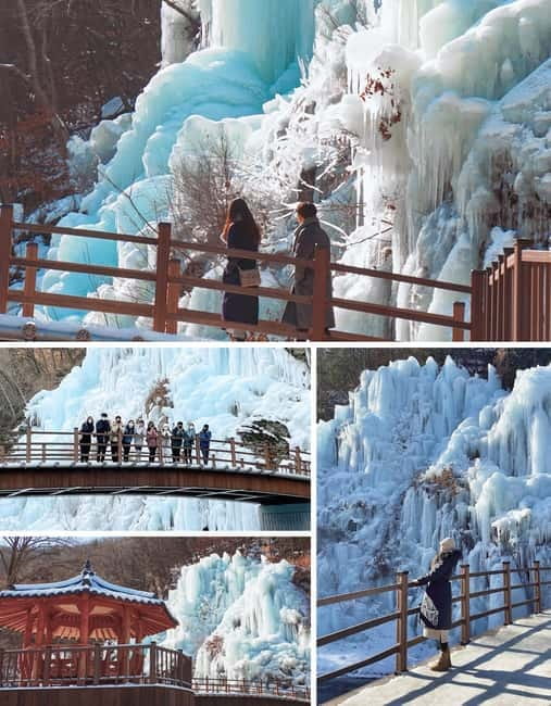 Eobi Ice Valley & Nami & Railbike & Petite & Morning Calm - Eobi Ice Valley: Frozen Waterfalls, Icicles, and Real Winter Drama