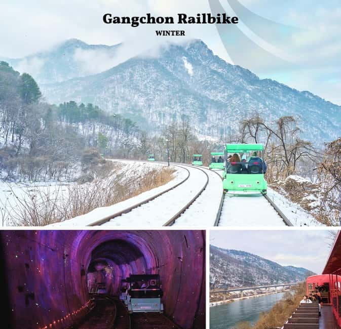 Eobi Ice Valley & Nami & Railbike & Petite & Morning Calm - Petite France in Gapyeong: French-Style Streets in Korean Winter