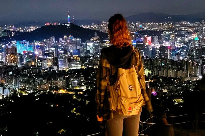 Inwangsan hike & historical sites - Night views you came for: towers lit up, skyline spread wide