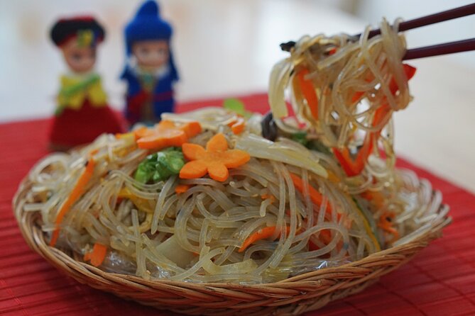 K-food cooking Japchae Mandu Tteokbokki & Fishcake - Dessert Break: Seasonal Yakgwa, Wind Rice Cake, and Sesame Rice Cake