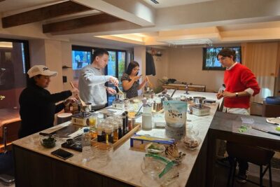 Korean Cooking Class Full Meal with BBQ on an All in One Table - Welcome tea and the ingredients that define Korean flavor