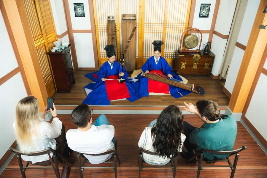 Korean Traditional Music Performance Ticket - After the Final Note: Photos and Instrument Conversations