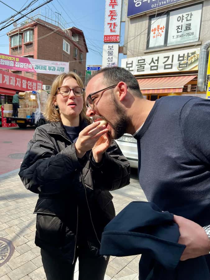Mangwon Market Food tour By Locals;Cheap Eats to Fancy Feast - Stop 1: Mangwon Station into the market mindset