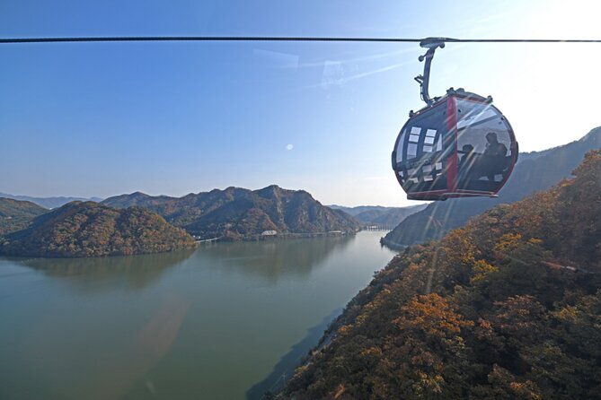 Samaksan Cable Car and Nami Island Day Escape with Railbike - Gapyeong Rail Park rail bike: bridges, a tunnel, and a movie nod