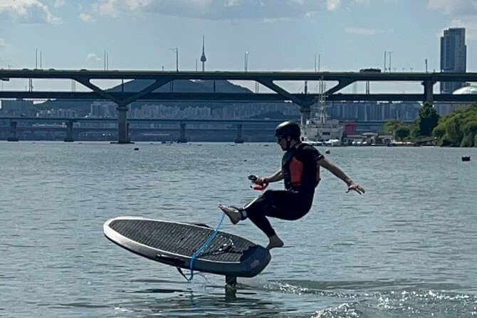 Seoul : Efoil & Windsurf Experiences in Han River - E-foiling on the Han: get skyline views while you learn to fly