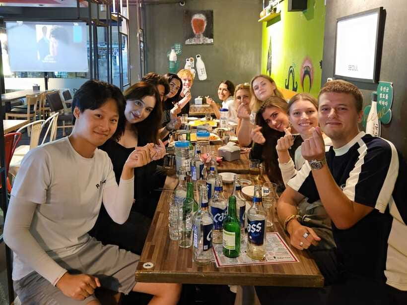 Seoul: Korean Drinking Games Night (non-drinkers welcome) - The star skill: learning Somaek and soju bomb