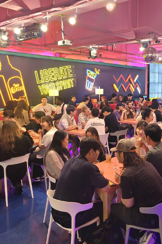 Seoul: Korean & English Language Exchange Global Party - Hongdae at night: why this language exchange feels natural