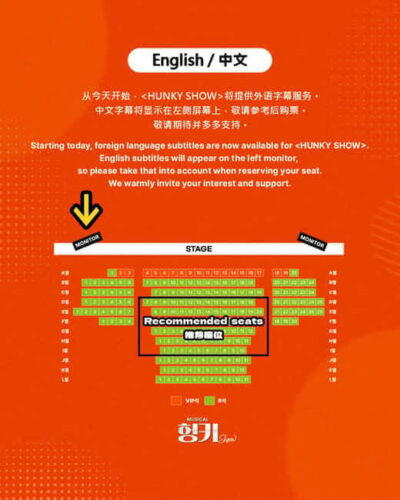 Seoul: Musical Hunky Show Experience - Your Best Move on Arrival: Star Stage, Ticket Pickup, and MD Booth Timing