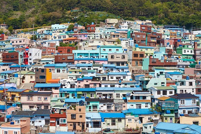 Small Group 7D Korea package Tour with Seoul Gyeongju Busan Jeju - Busan markets and coastline temples: Gamcheon to Jagalchi to Haeundae Blue Line Park