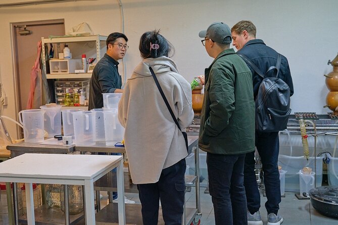 Soju Tasting at Distillery - story of 3 pigs - Meeting the master distiller’s legacy: Hyeonjong Kim and Taeksang Kim